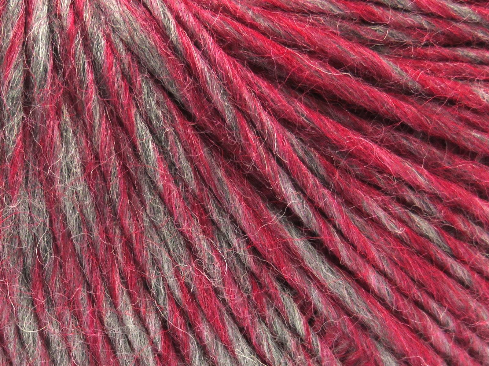 Feliz Alpaca Grey, Burgundy