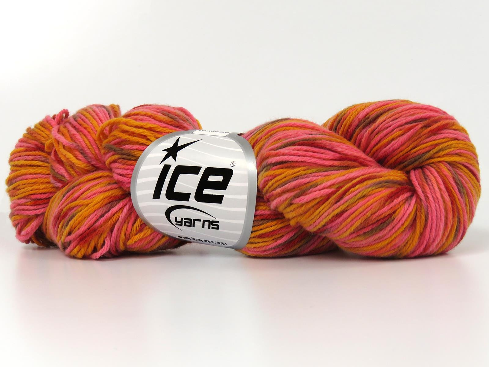 Hand Dyed Cashmere Red, Orange Shades