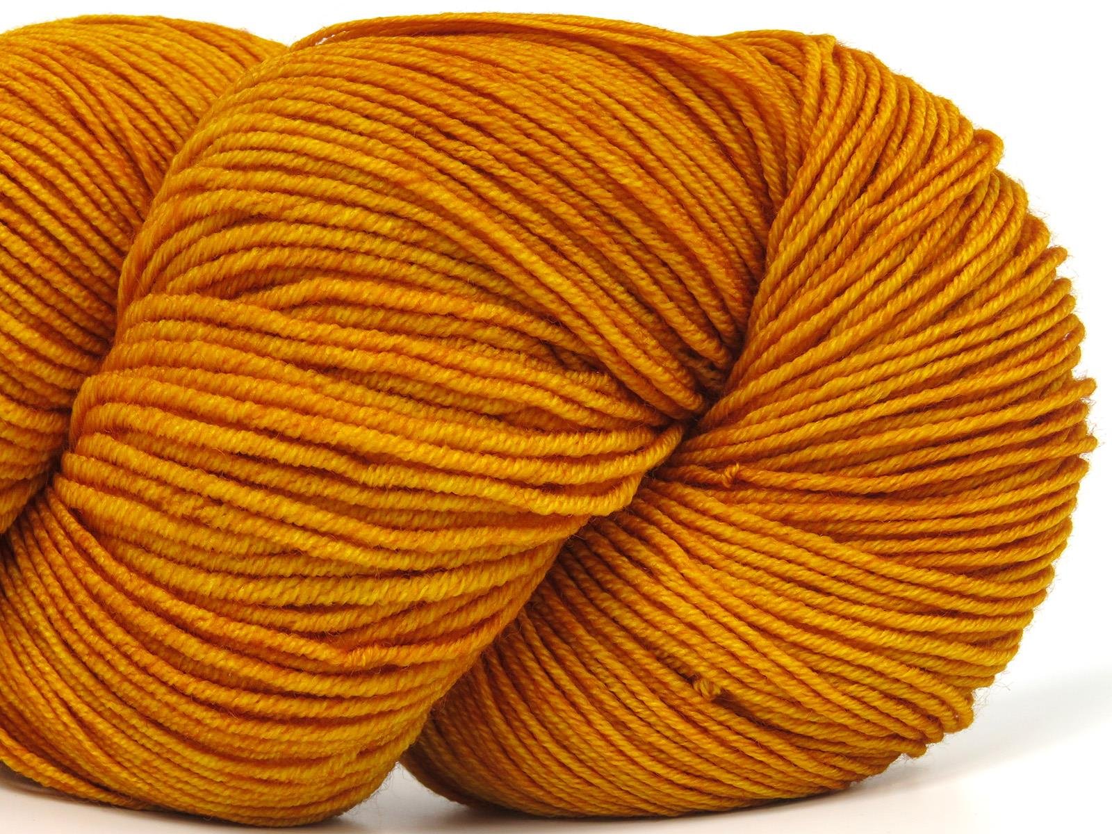 Hand Dyed Merino Extrafine Dark Cheddar