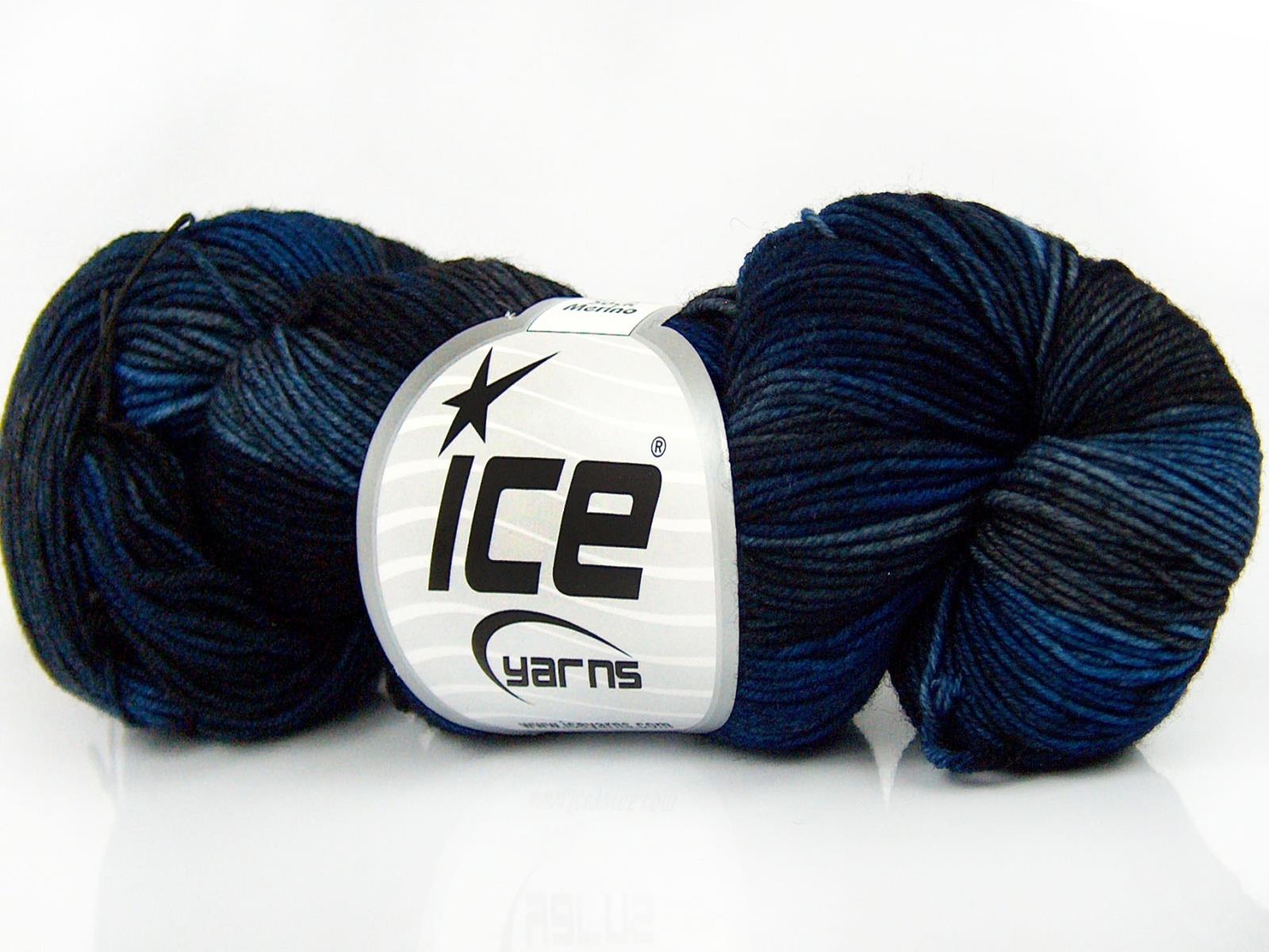Hand Dyed Sock Merino Camel, Blue Shades