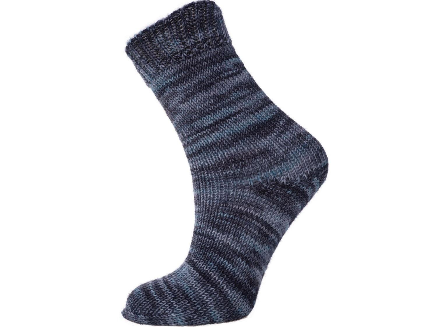 Hand Dyed Sock Merino Turquoise, Grey Shades