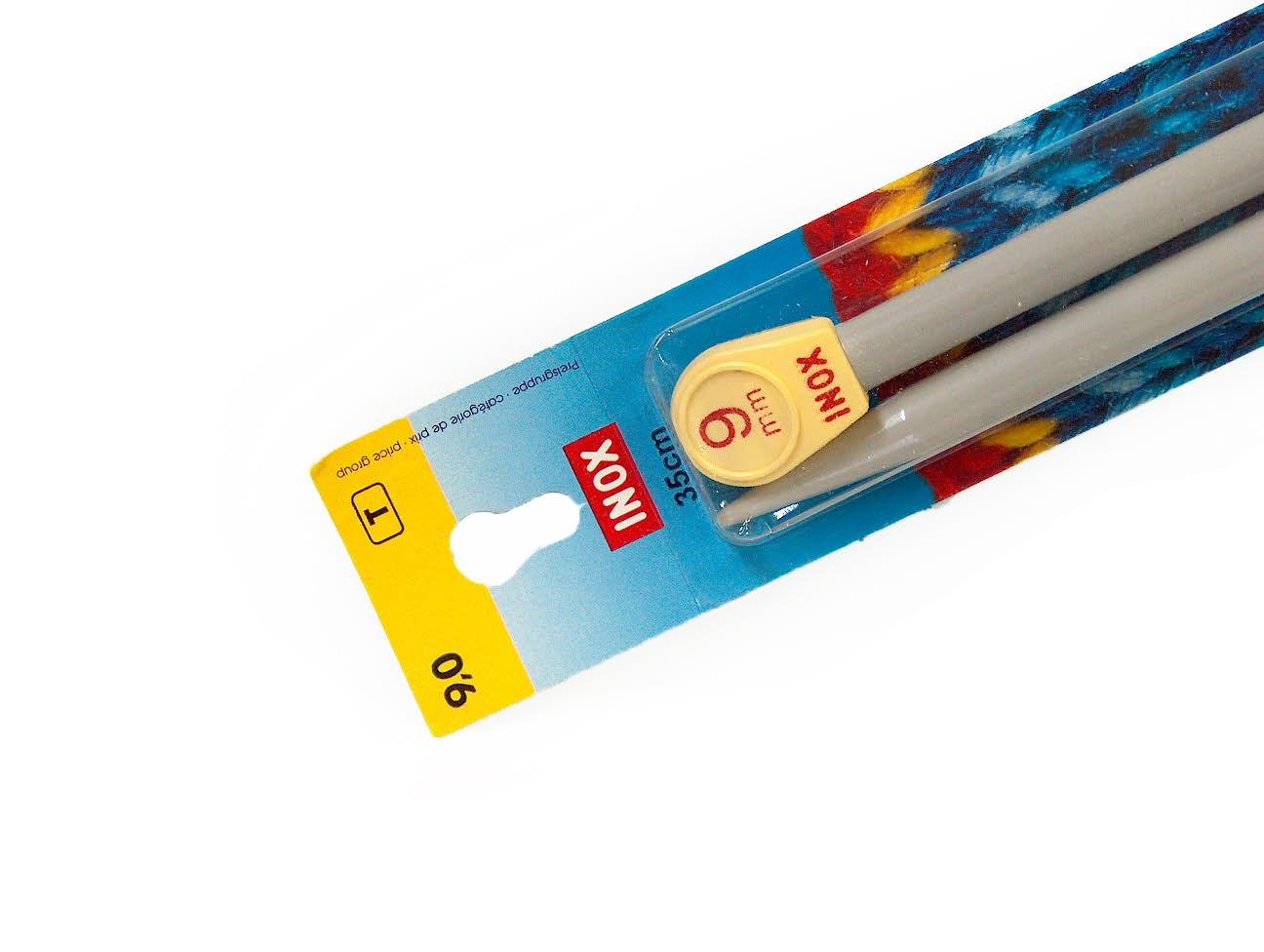 Inox Knitting Needles . 9 mm (US 13)