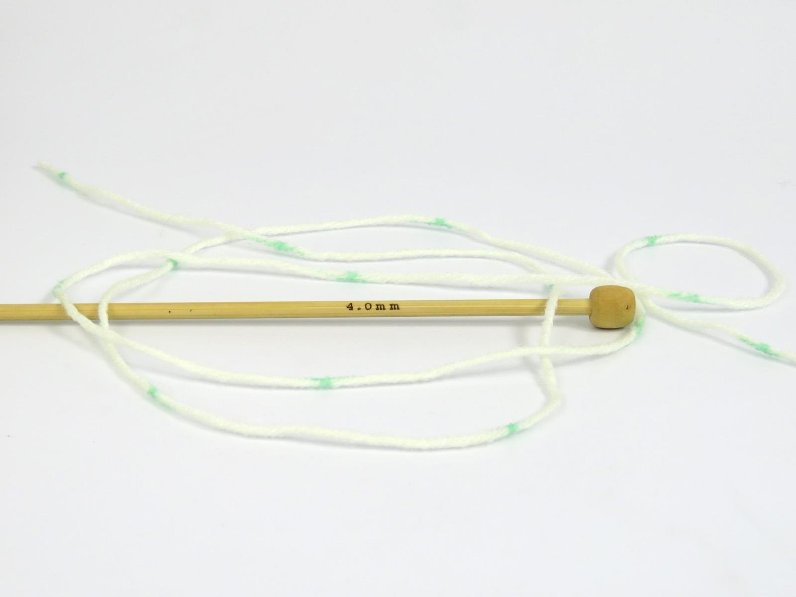 Jacquard Wool Cream, Green Shades