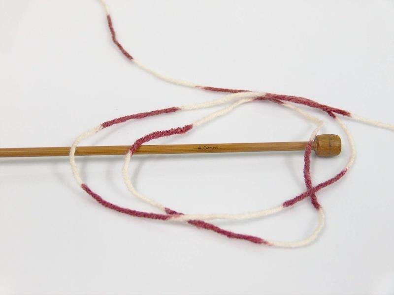 Jacquard Wool Pink, Cream, Burgundy