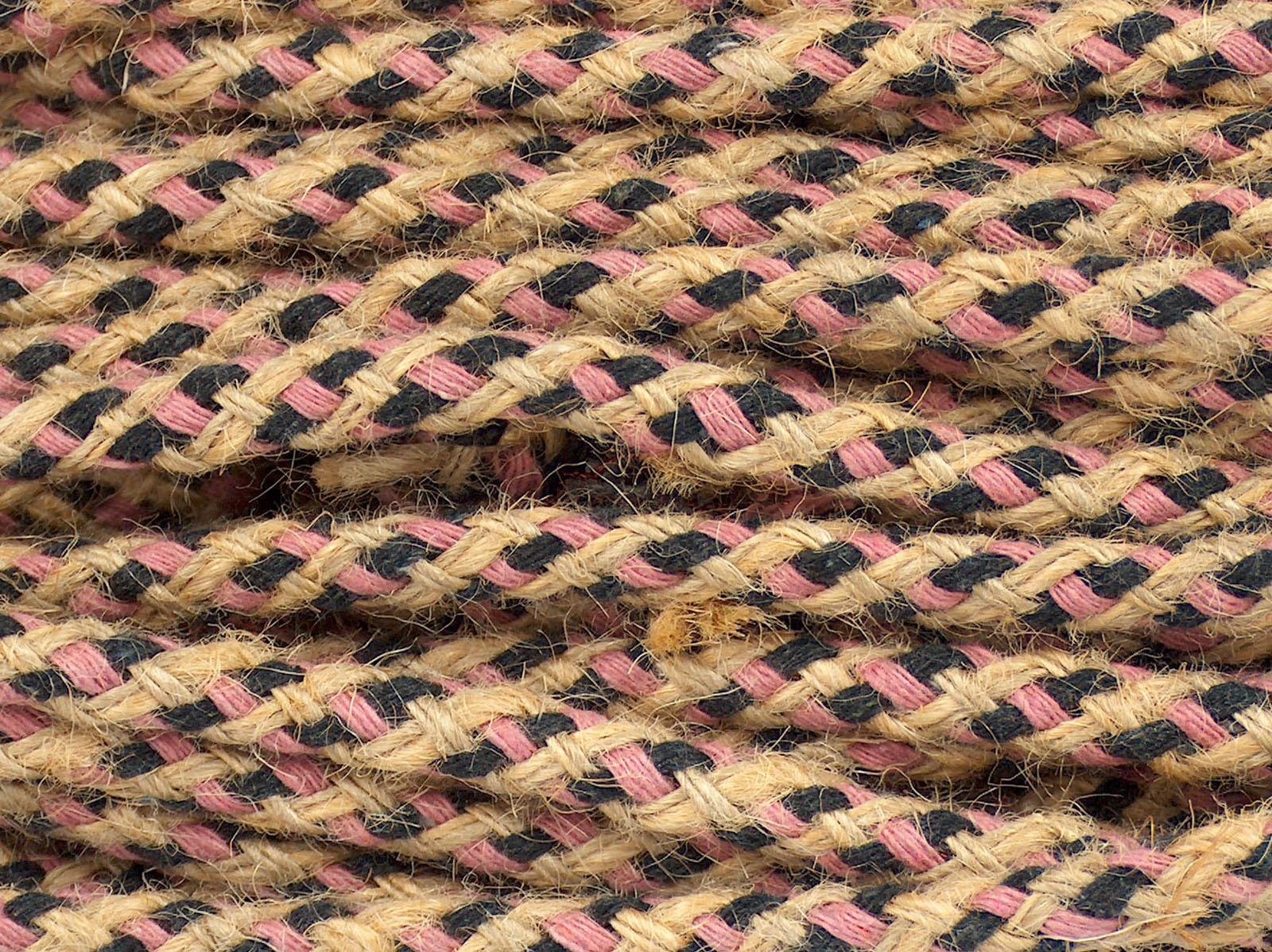 Jute Decor Pink, Dark Navy, Natural