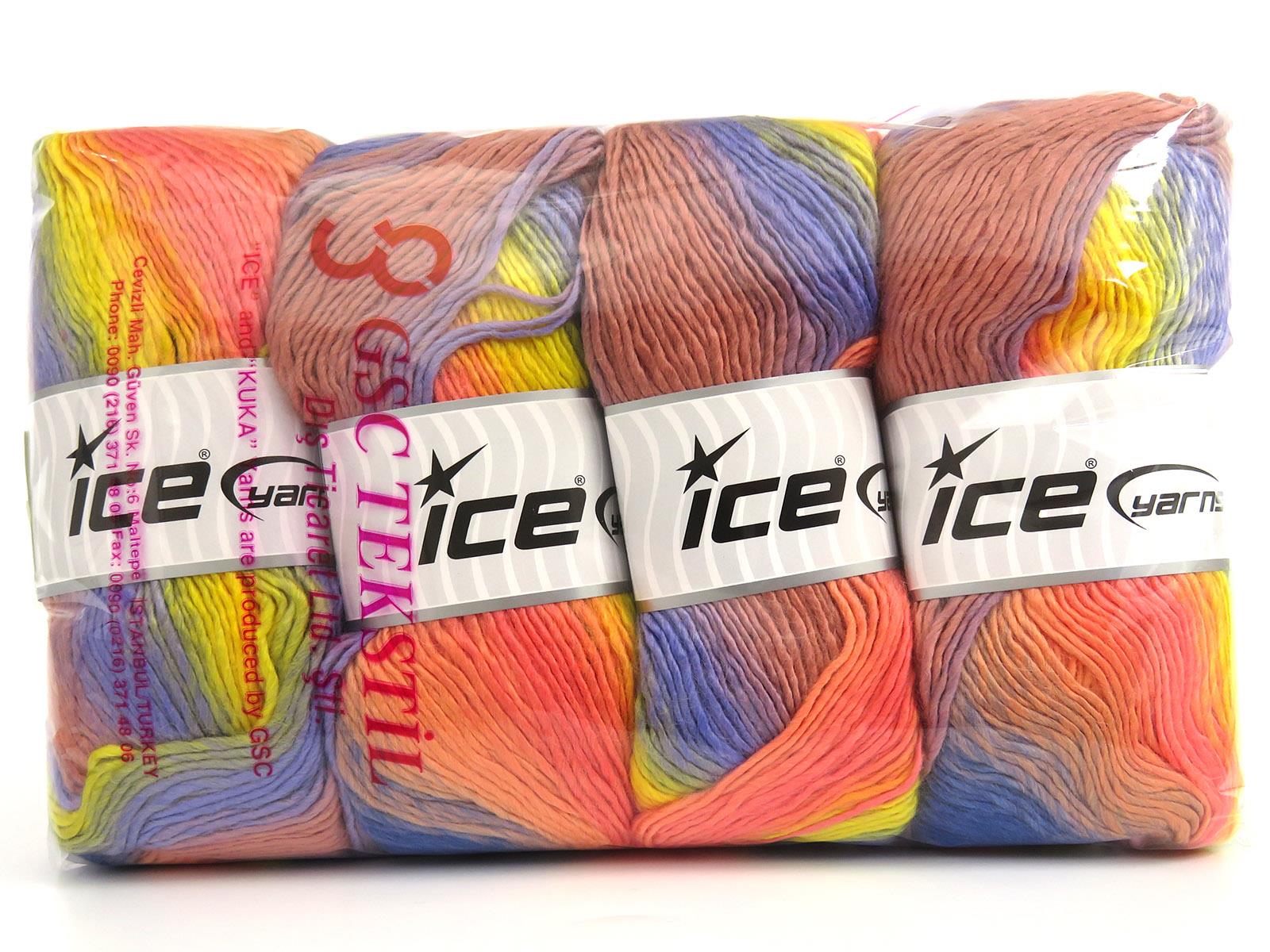 Lana Bella Blue, Lilac, Yellow, Salmon Shades