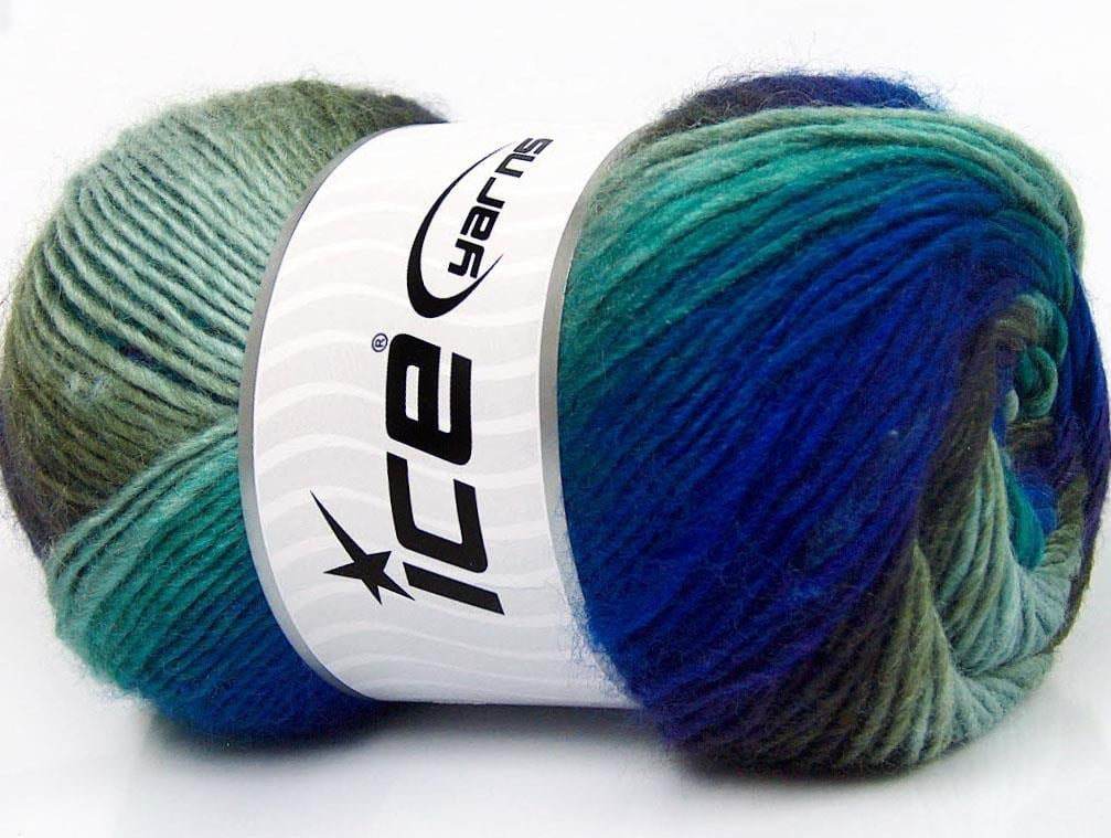 Lana Bella Blue, Purple, Turquoise, Khaki