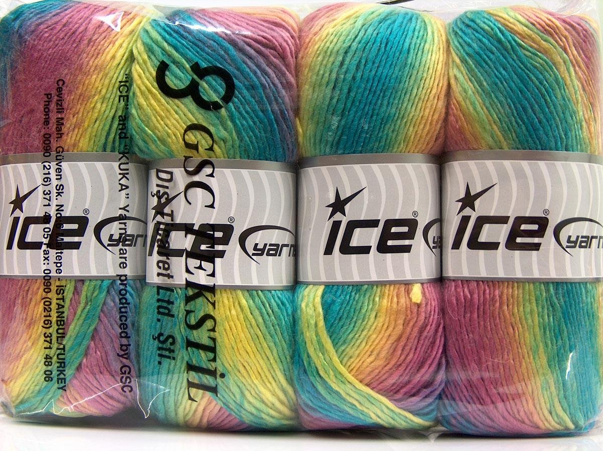 Lana Bella Lilac, Turquoise, Yellow