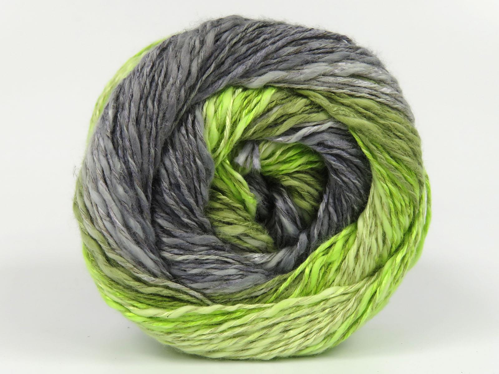 Linen VisCot Green Shades, Grey Shades