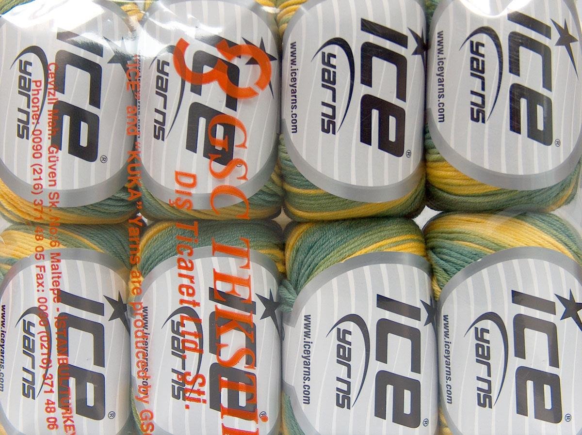 Lorena Batik DK Yellow, Green Shades