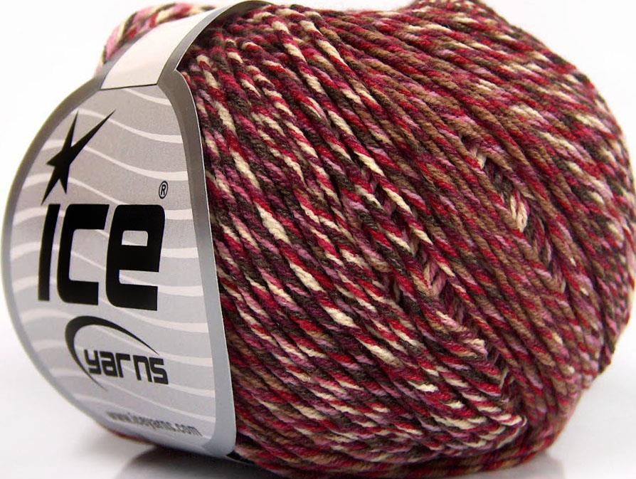 Lorena Colorful Brown, White, Red, Lilac, Maroon