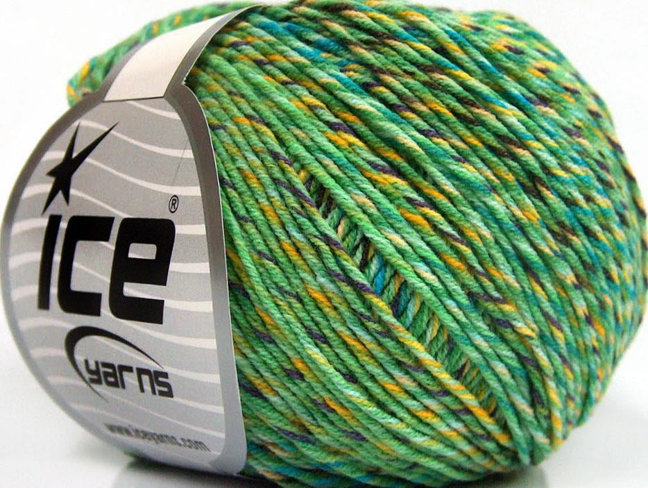 Lorena Colorful Green, Purple, Turquoise, Yellow