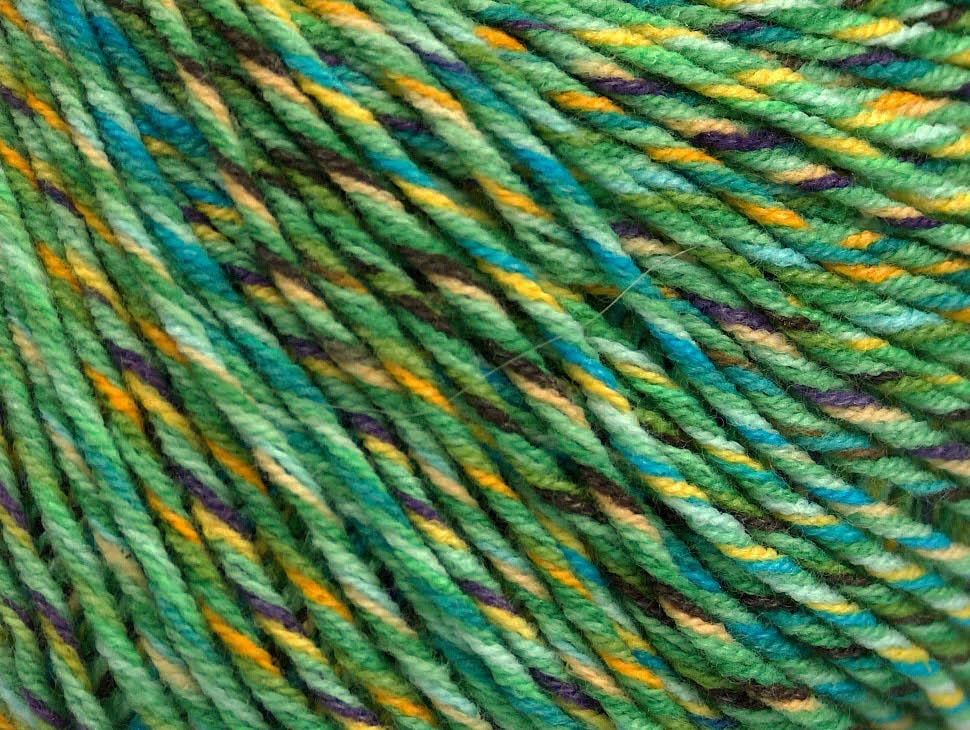 Lorena Colorful Green, Purple, Turquoise, Yellow