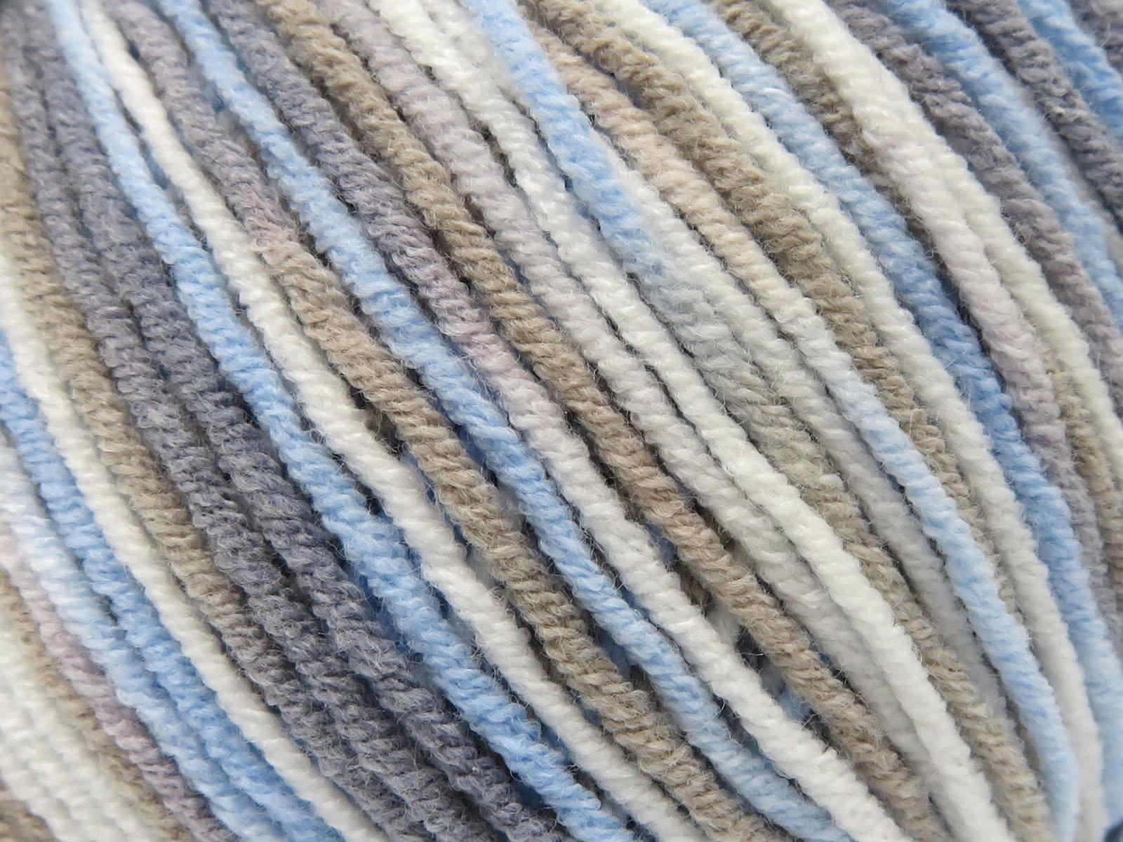 Lorena Pastel Blue, White, Grey, Camel