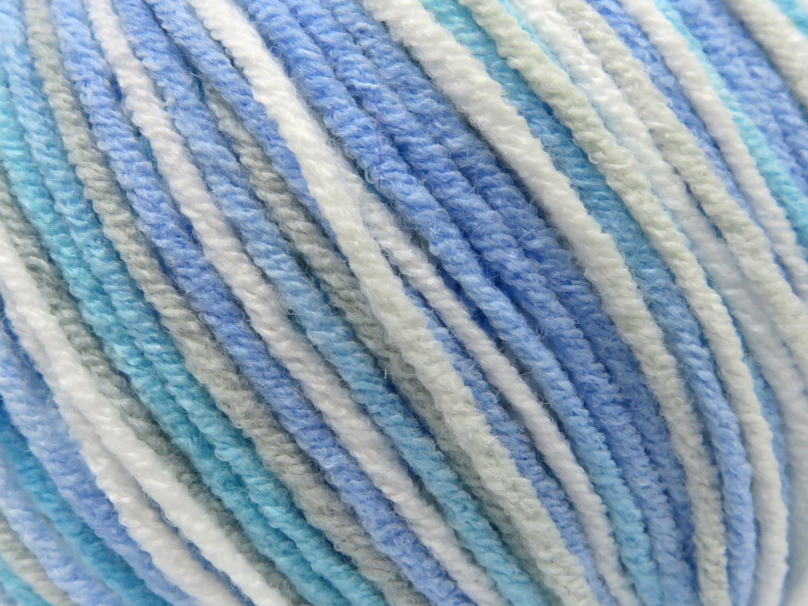 Lorena Pastel Blue, White, Turquoise, Light Grey
