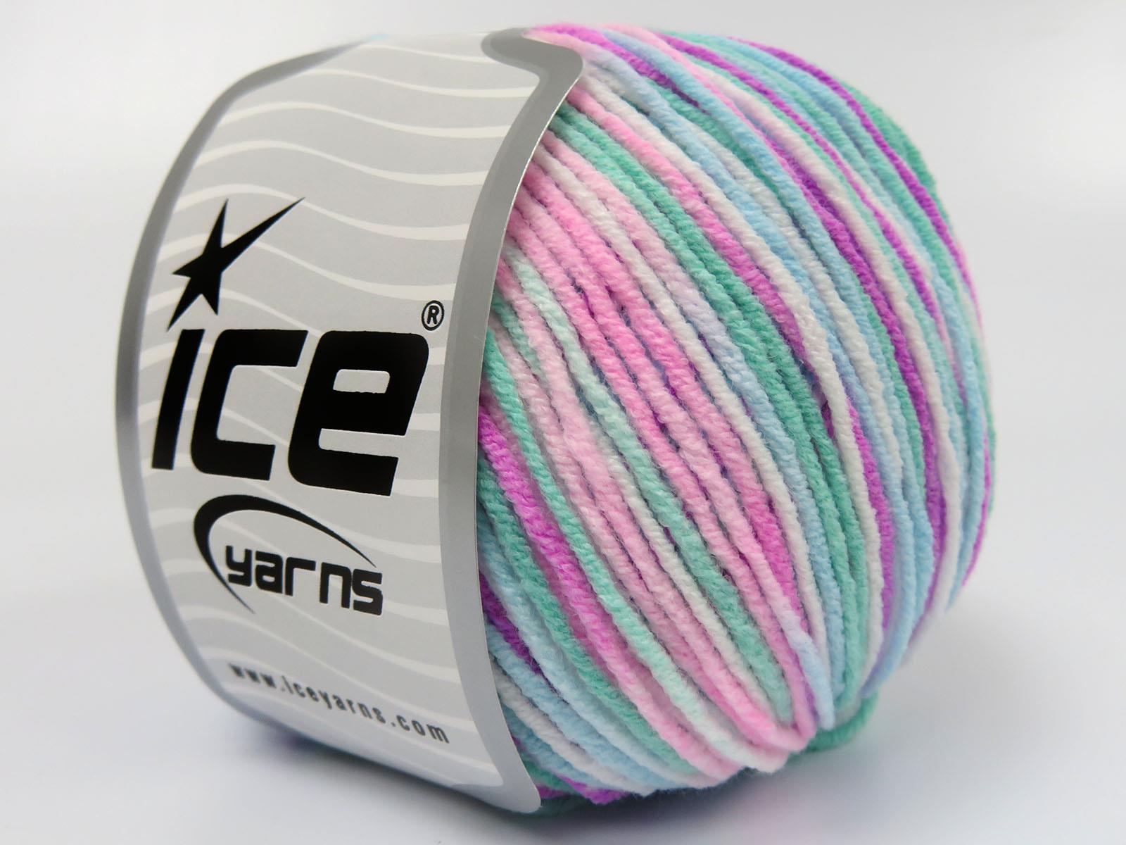 Lorena Pastel Green, White, Turquoise, Pink Shades