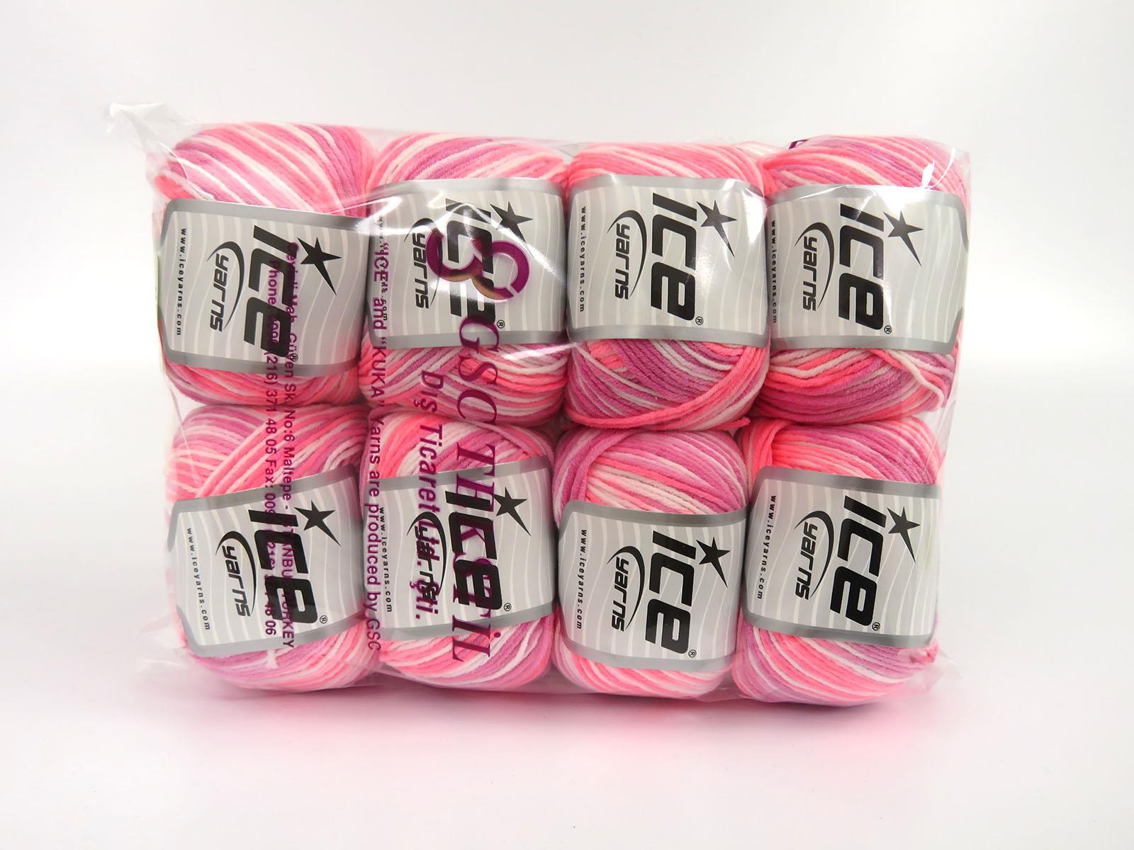 Lorena Pastel White, Pink Shades