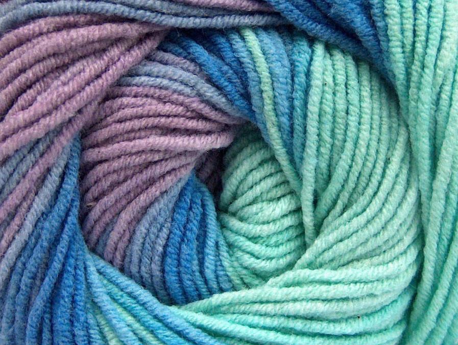 Lorena Print Blue, Lilac, Mint Green