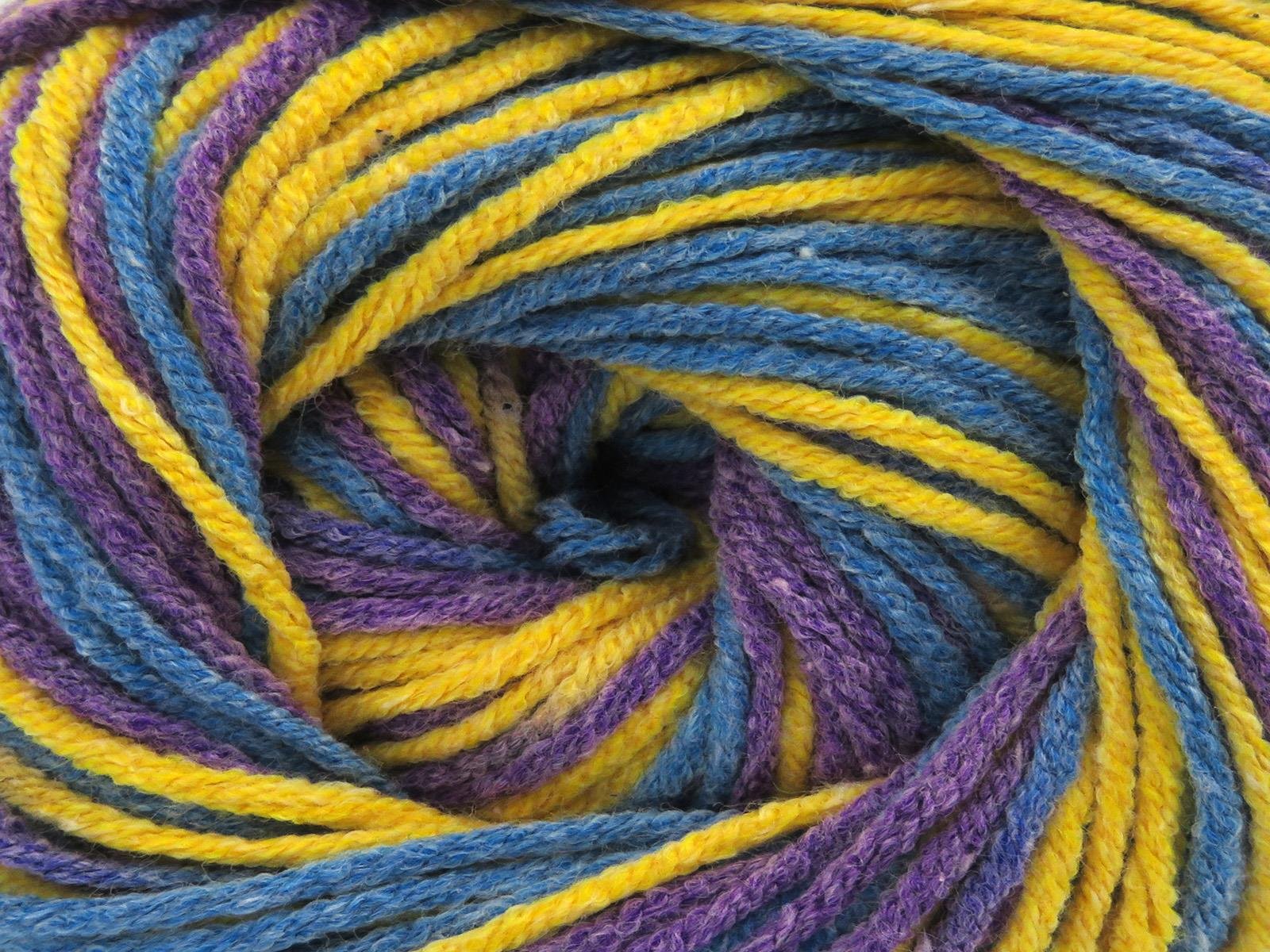 Lorena Print Blue, Purple, Gold