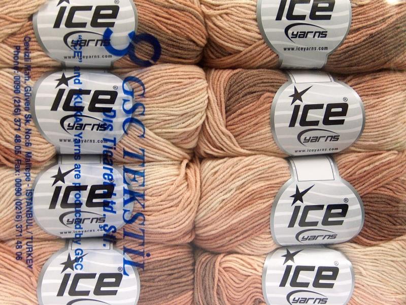 Lorena Print Brown, Light Pink, Rose Brown