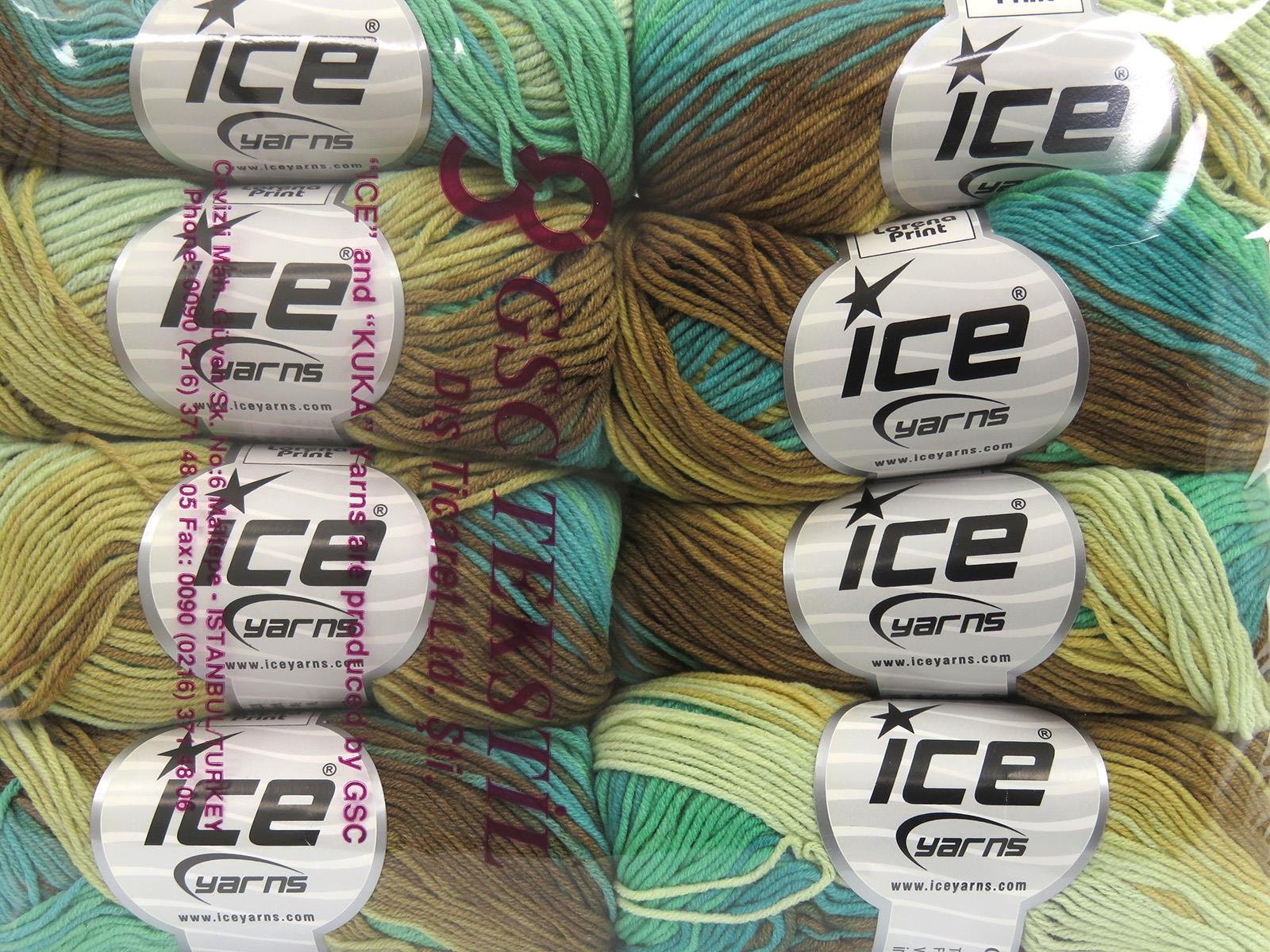 Lorena Print Brown Shades, Green Shades