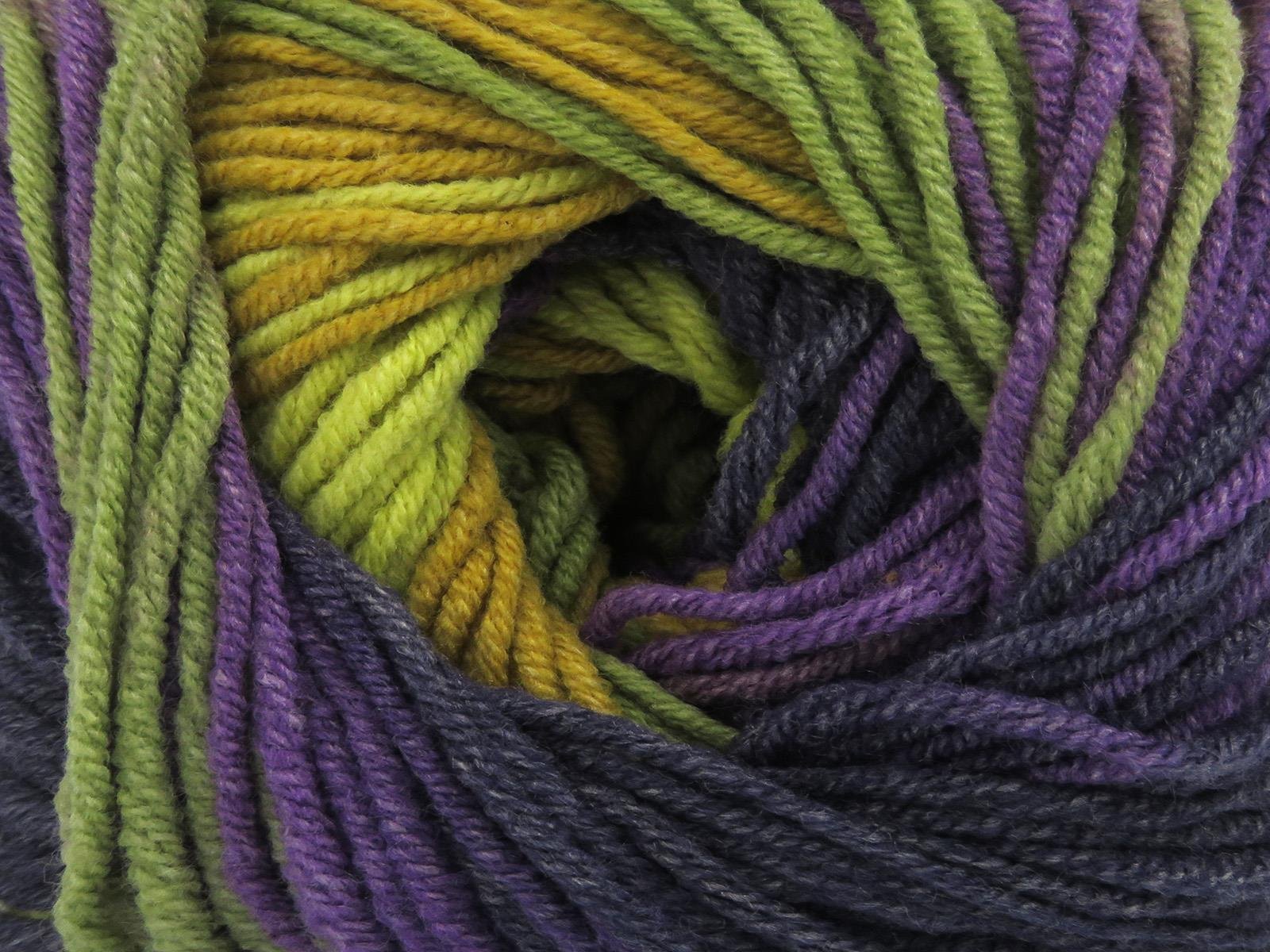 Lorena Print Gold, Khaki, Purple Shades