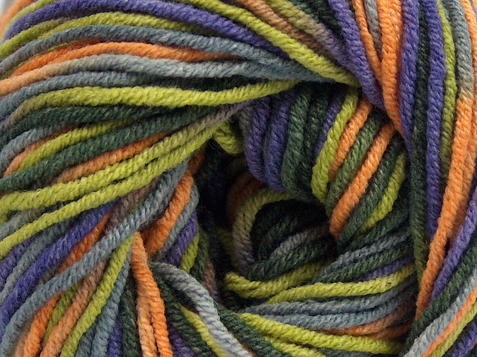 Lorena Print Green, Purple, Orange