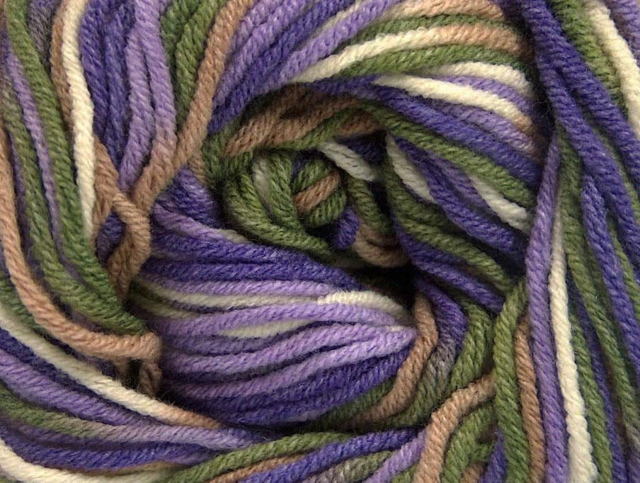 Lorena Print Lilac, Cream, Camel, Khaki, Lavender