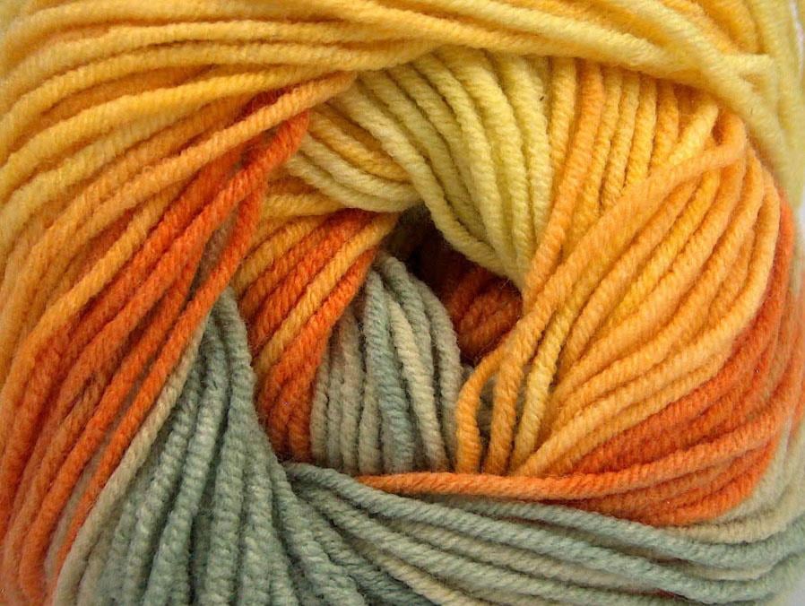 Lorena Print Orange, Yellow, Gold, Khaki