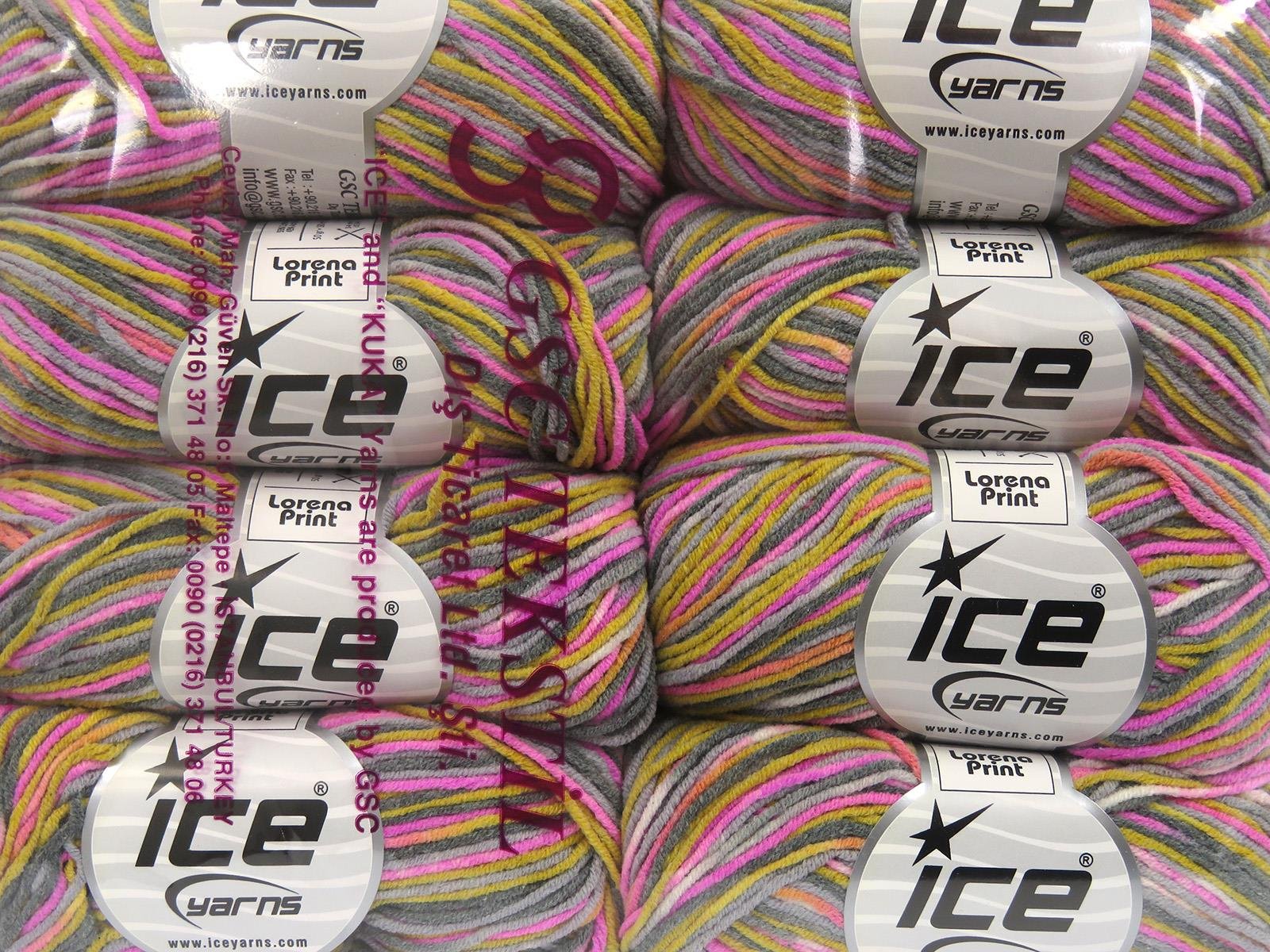 Lorena Print Pink, Gold, Grey Shades