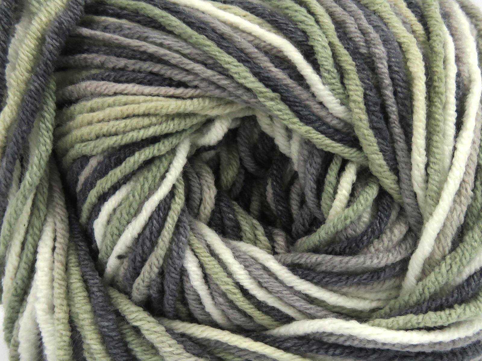 Lorena Print White, Grey Shades