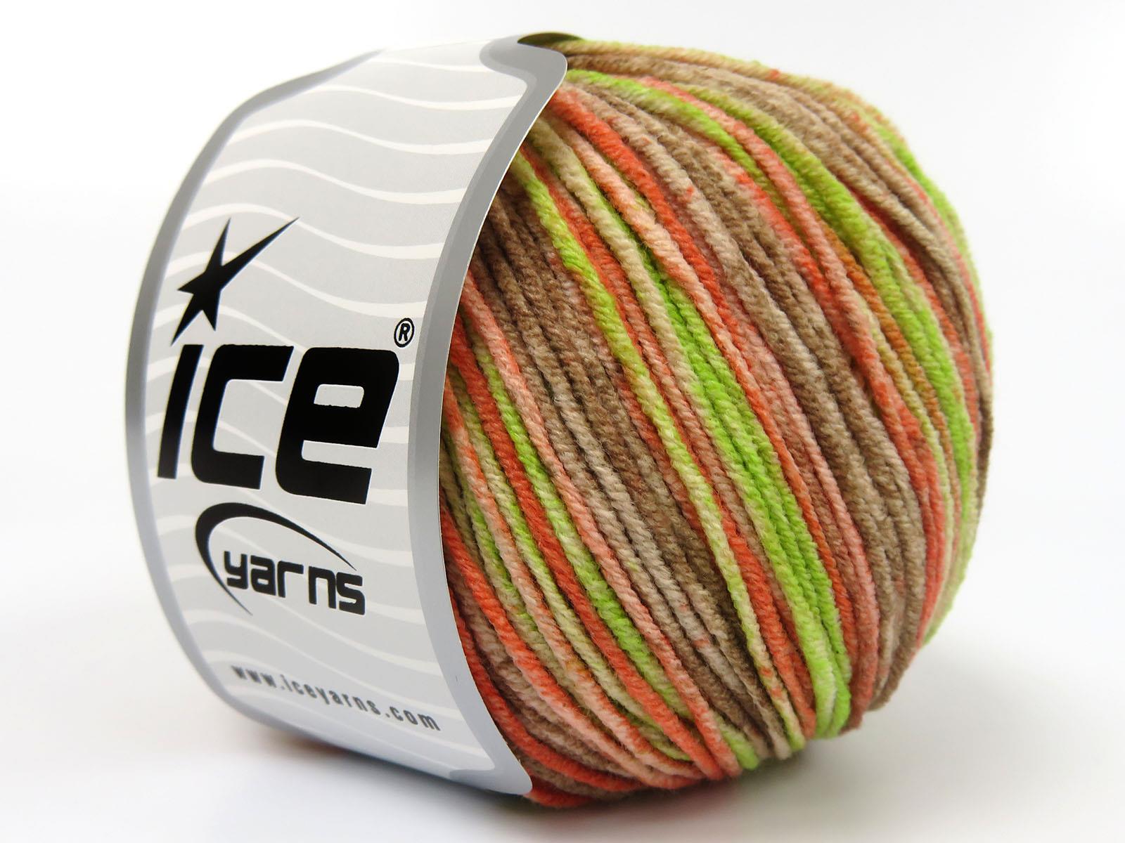Lorena Splash Brown, Green, Salmon