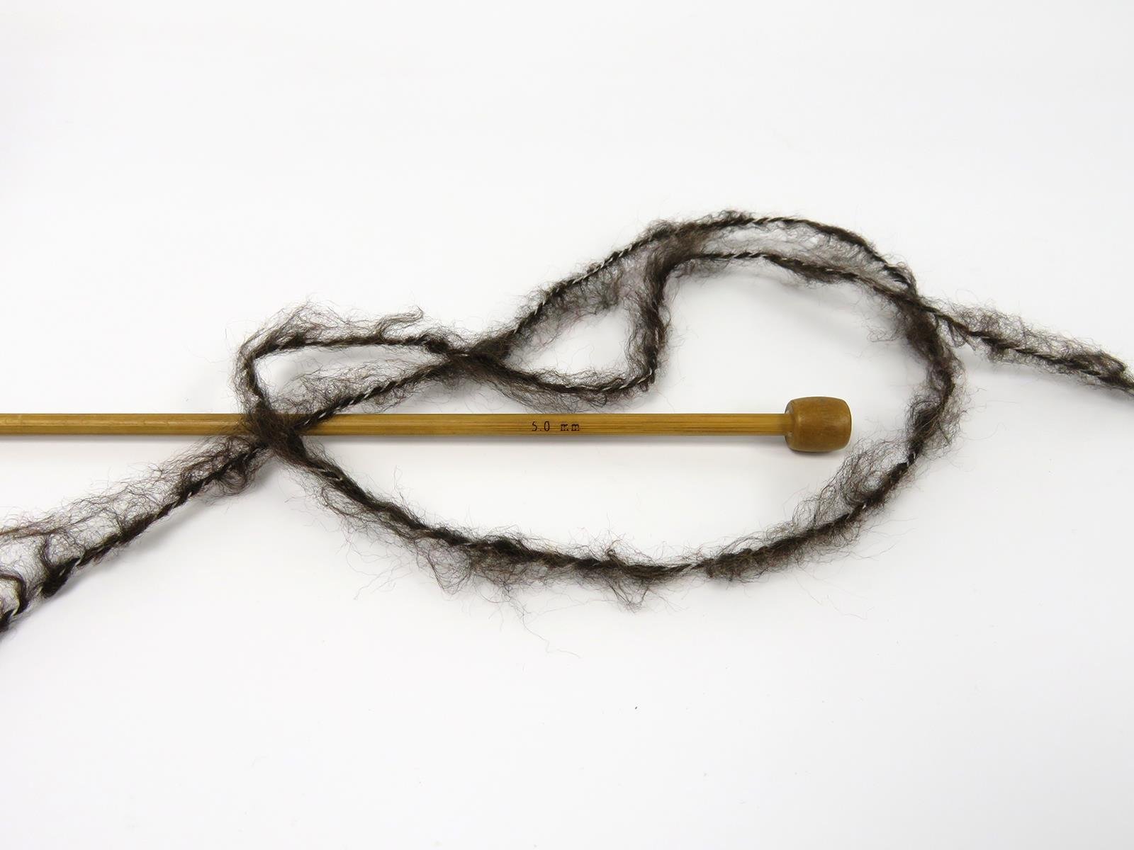 Lot of 2 x 150gr Skeins Ice Yarns CAKES FANCY MOHAIR (15% Mohair) Yarn Jeans Blue Brown Shades