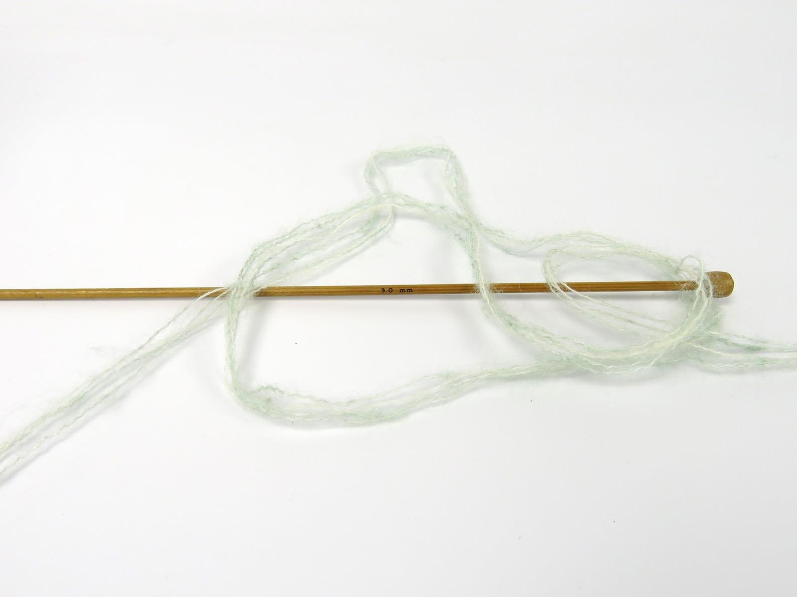 Lot of 2 x 150gr Skeins Ice Yarns CAKES TOMMY WOOL (10% Wool) Yarn Mint Green Melange