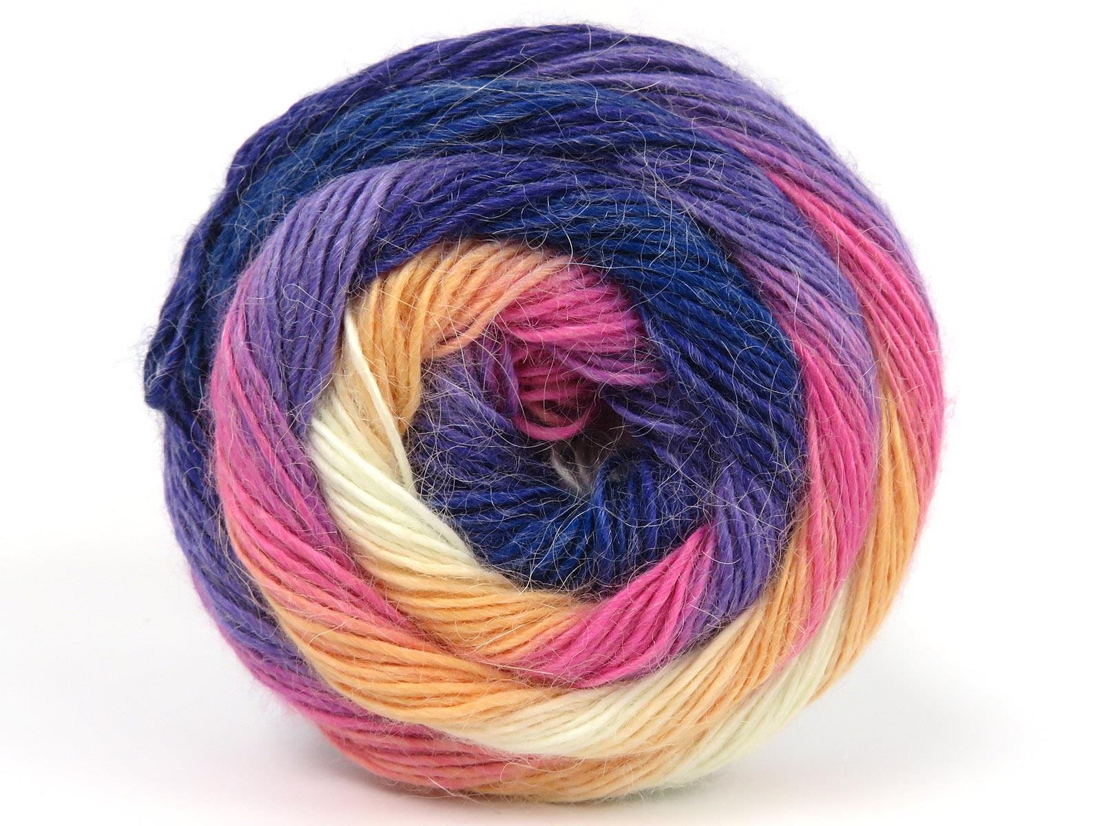 Lot of 2 x 150gr Skeins Ice Yarns CAKES ALPACA FINE (25% Alpaca) Yarn Multicolor