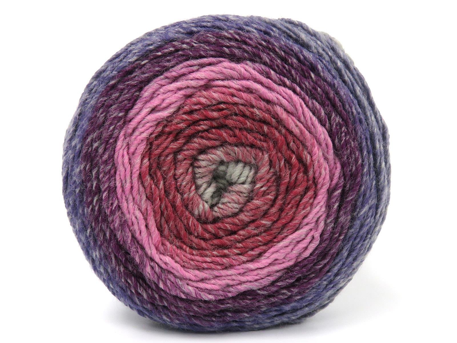 Lot of 2 x 150gr Skeins Ice Yarns CAKES GALAXY Yarn Light Grey Pink Shades Purple Lilac Shades