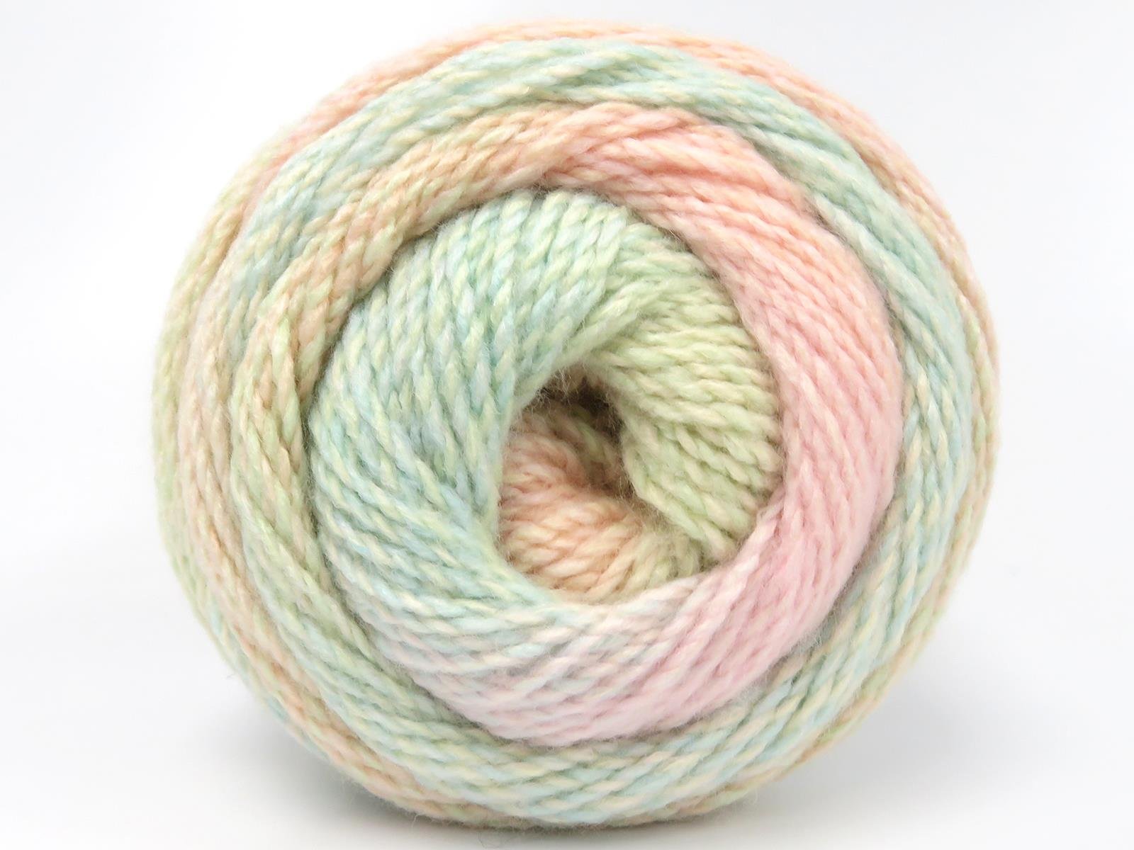 Lot of 2 x 200gr Skeins Ice Yarns MOSAIC COTTON (43% Cotton) Yarn Pastel Colors