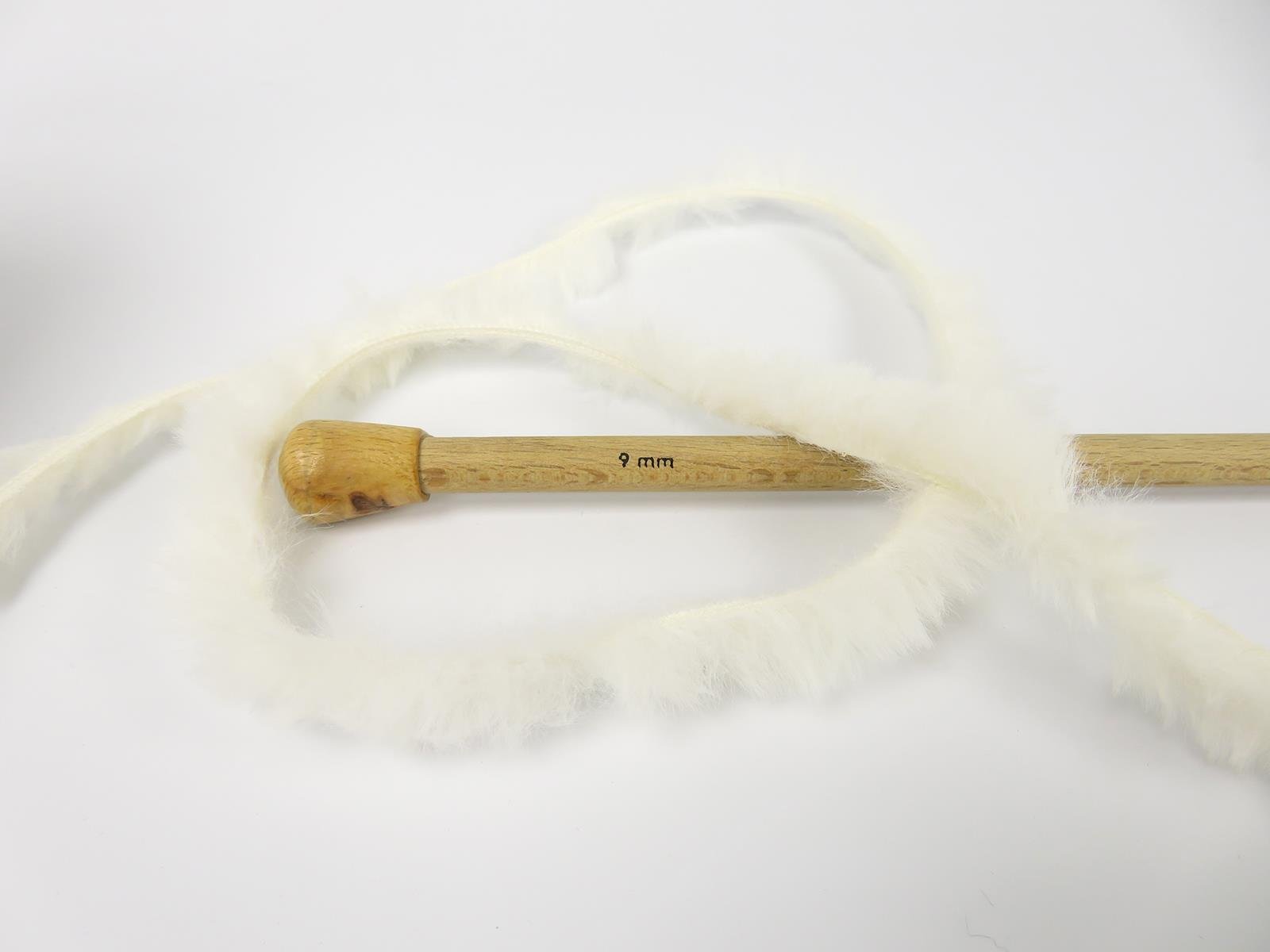 Lot of 3 x 100gr Skeins Ice Yarns BUNNY FUR Hand Knitting Yarn Cream