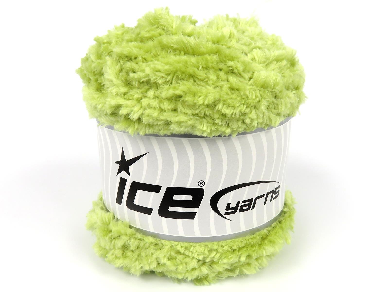 Lot of 3 x 100gr Skeins Ice Yarns CAKES PANDA (100% MicroFiber) Yarn Pistachio Green