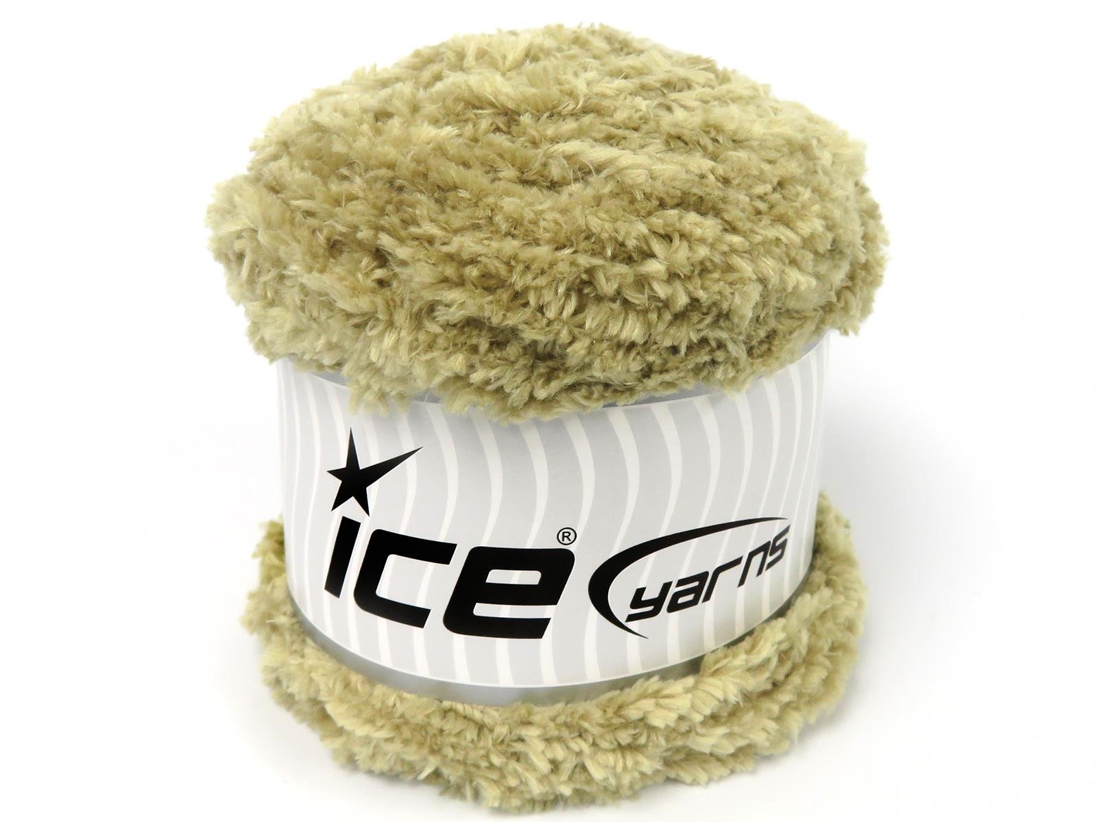 Lot of 3 x 100gr Skeins Ice Yarns CAKES PANDA (100% MicroFiber) Yarn Light Camel