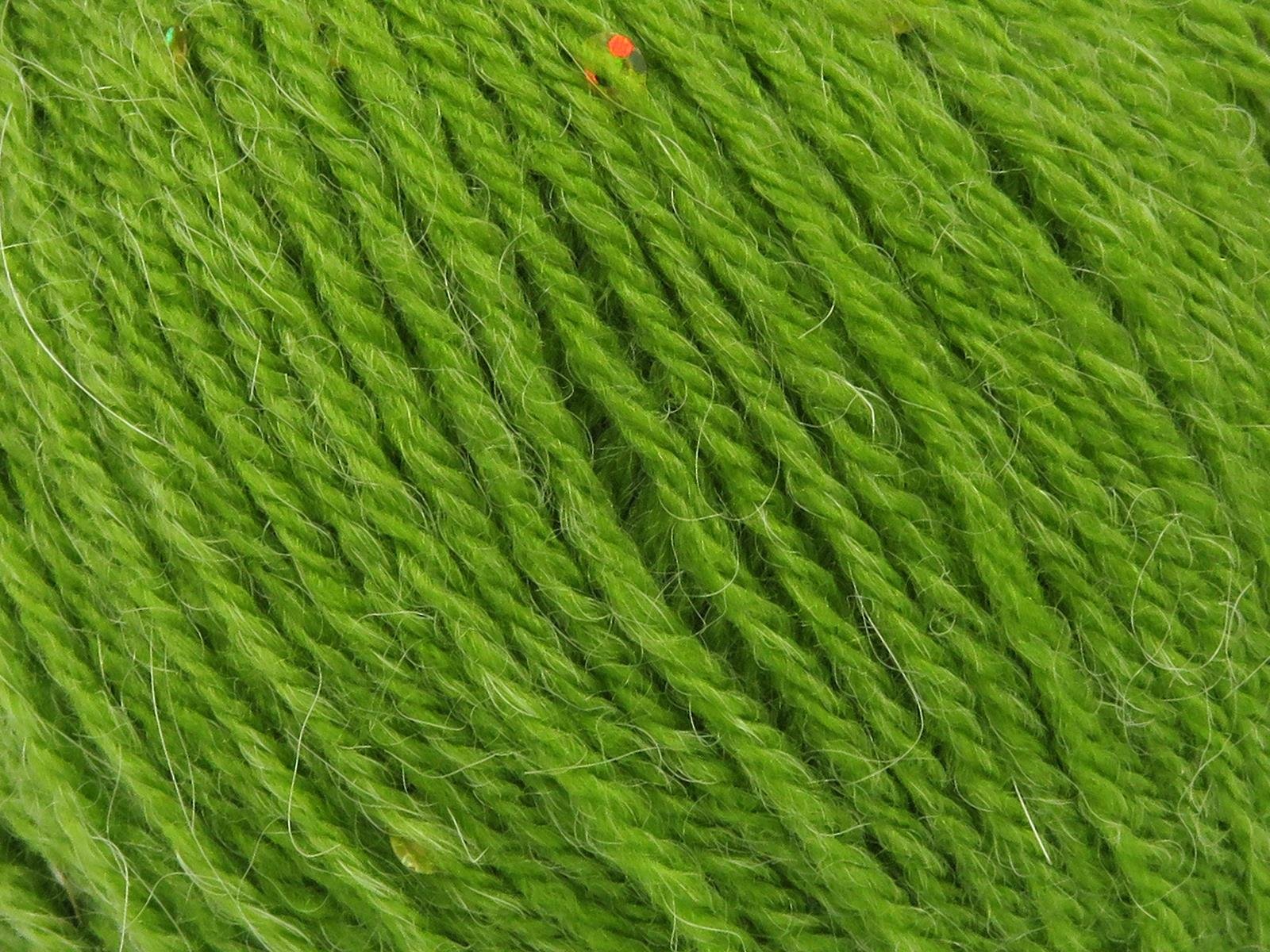 Lot of 4 Skeins Ice Yarns ALPACA PAILLETTE (20% Alpaca 5% Paillette) Yarn Pistachio Green