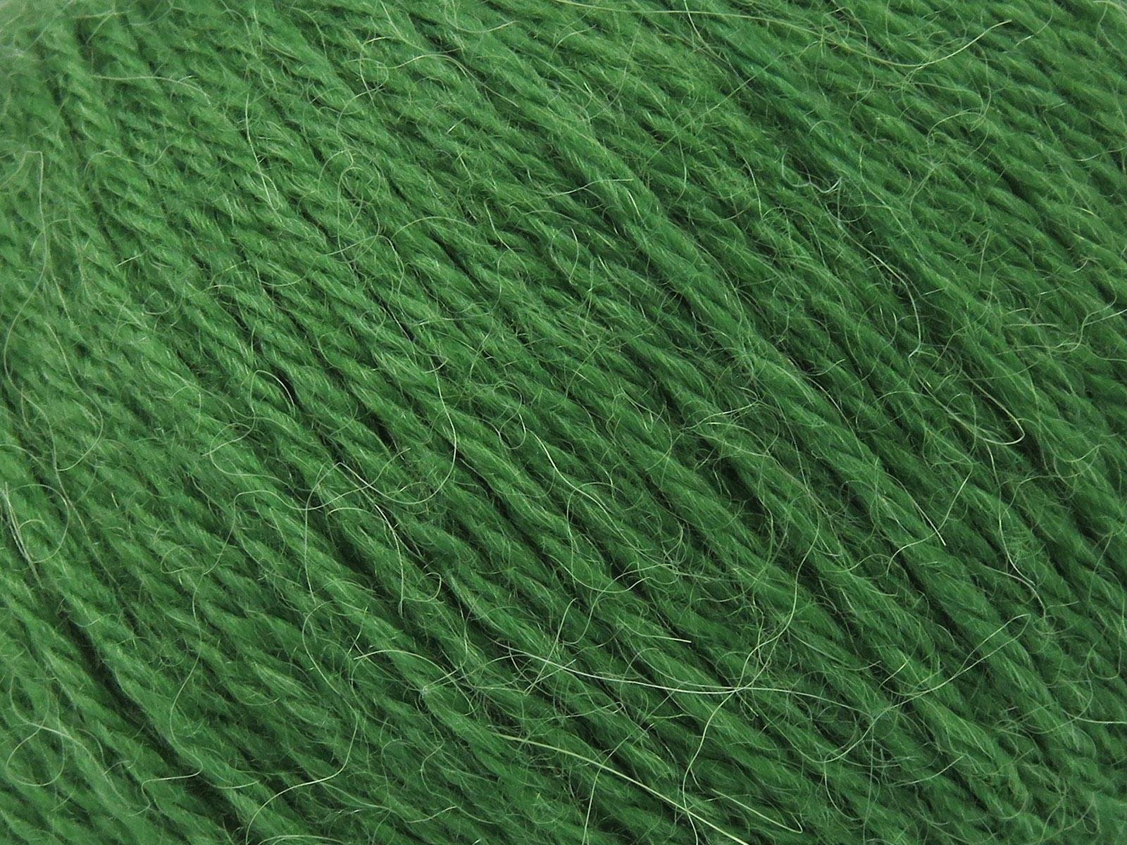 Lot of 4 Skeins Ice Yarns BABY ALPACA (45% Superwash Extrafine Merino Wool) Yarn Green