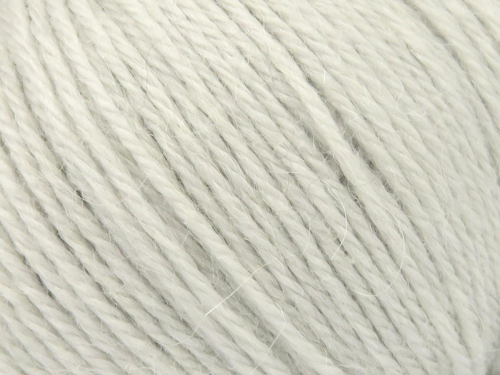 Lot of 4 Skeins Ice Yarns BABY ALPACA (45% Superwash Extrafine Merino Wool) Yarn Light Grey