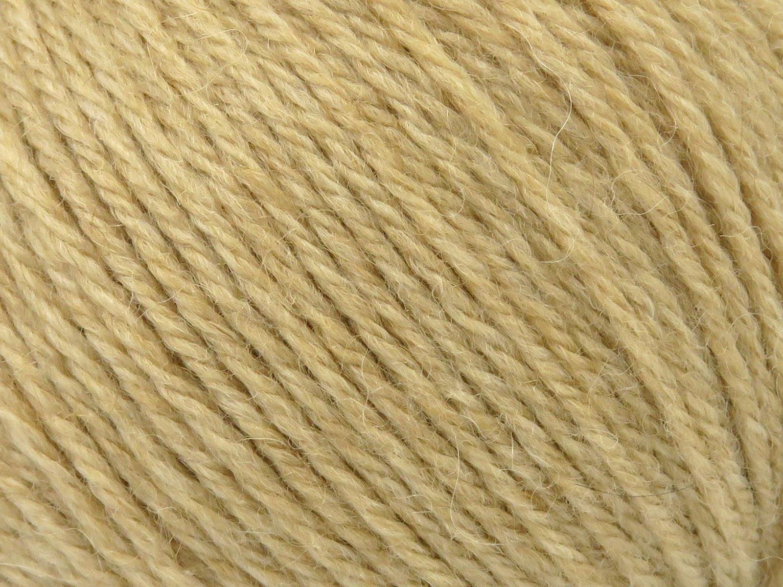 Lot of 4 Skeins Ice Yarns BABY ALPACA NATURAL COLORS (55% Baby Alpaca 45% Superwash Extrafine Merino Wool) Yarn Milky Brown