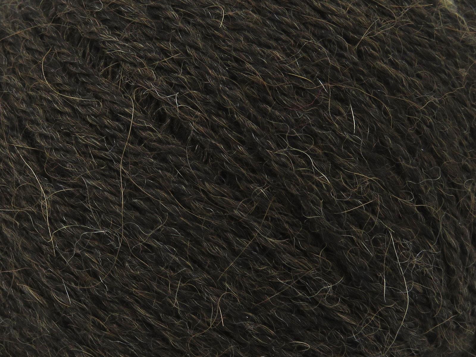 Lot of 4 Skeins Ice Yarns BABY ALPACA NATURAL COLORS (55% Baby Alpaca 45% Superwash Extrafine Merino Wool) Yarn Dark Brown