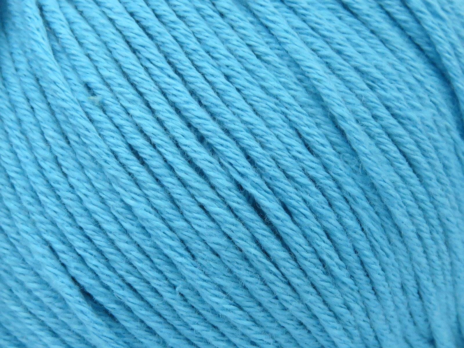 Lot of 4 Skeins Ice Yarns ORGANIC BABY COTTON (100% Organic Cotton) Yarn Turquoise
