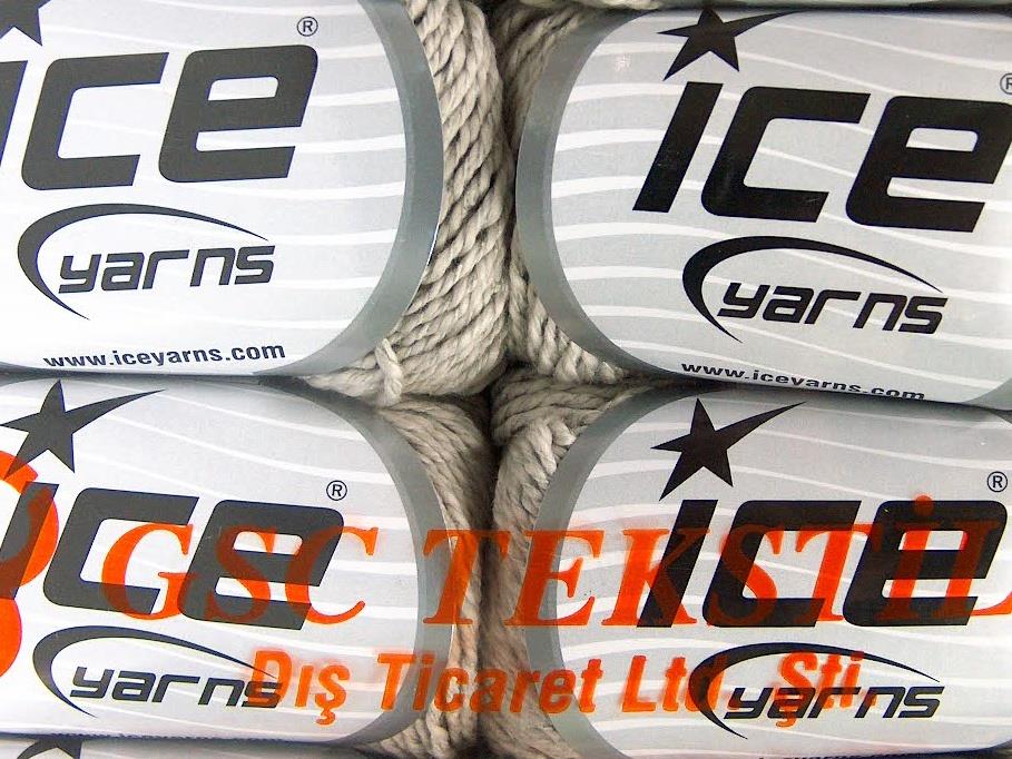 Lot of 4 Skeins Ice Yarns SILK COTTON (32% Silk 68% Cotton) Yarn Beige