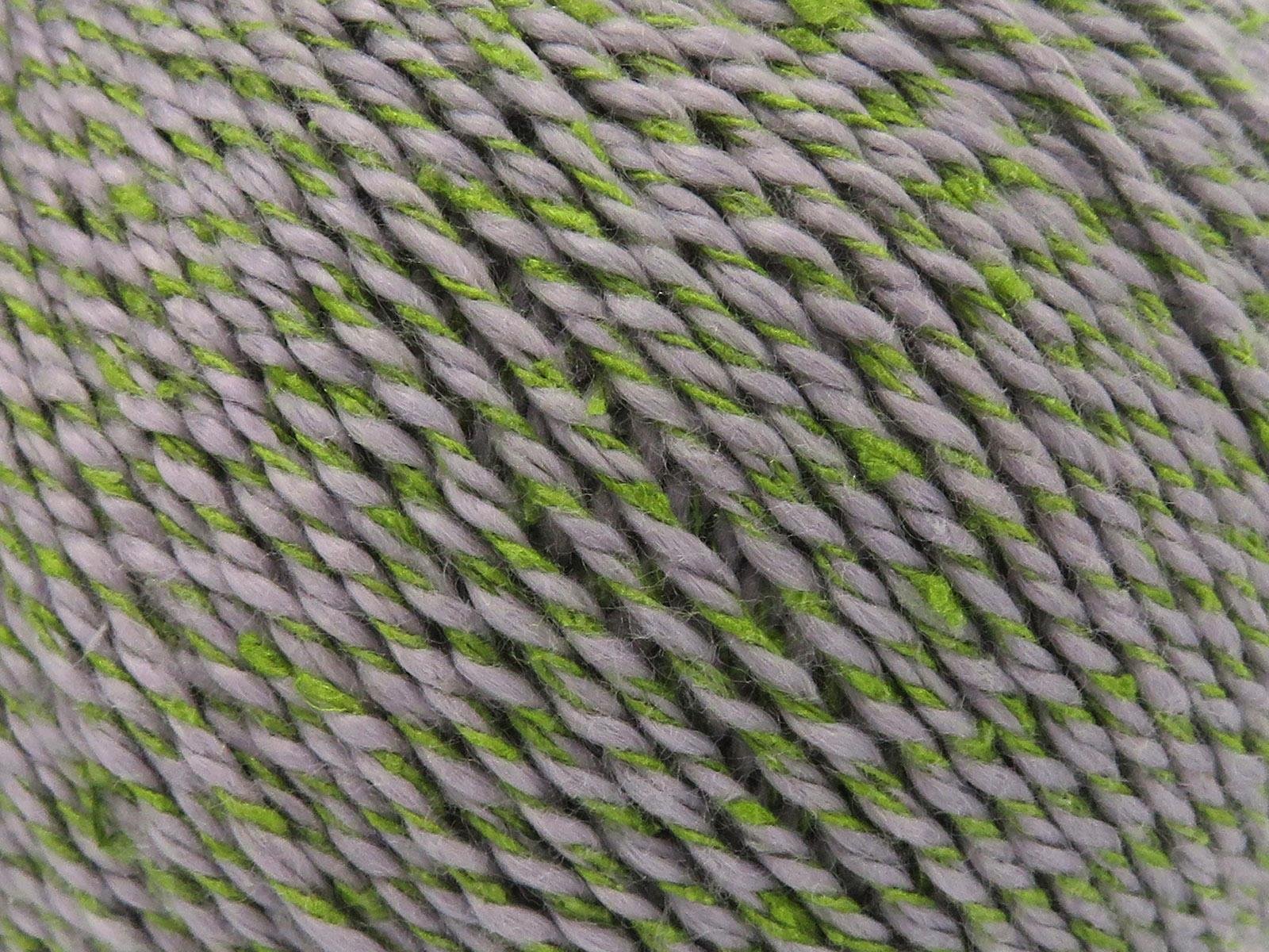 Lot of 4 Skeins Ice Yarns SILK COTTON Hand Knitting Yarn Green Light Grey