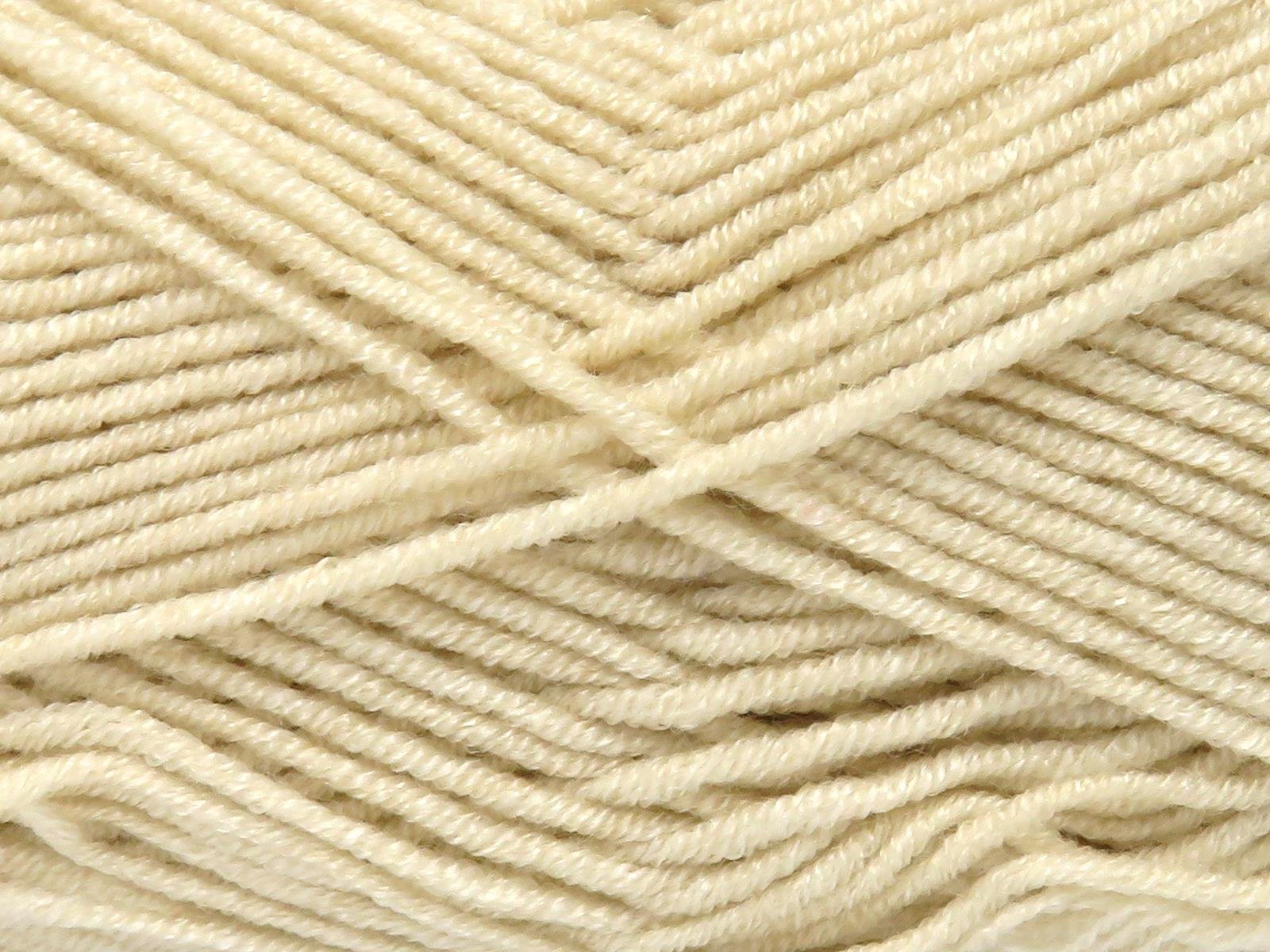 Lot of 4 x 100gr Skeins Ice Yarns BABY DREAM Hand Knitting Yarn Cream