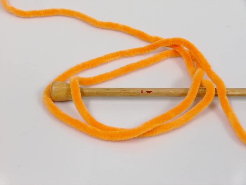 Lot of 4 x 100gr Skeins Ice Yarns CHENILLE BABY (100% MicroFiber) Yarn Orange